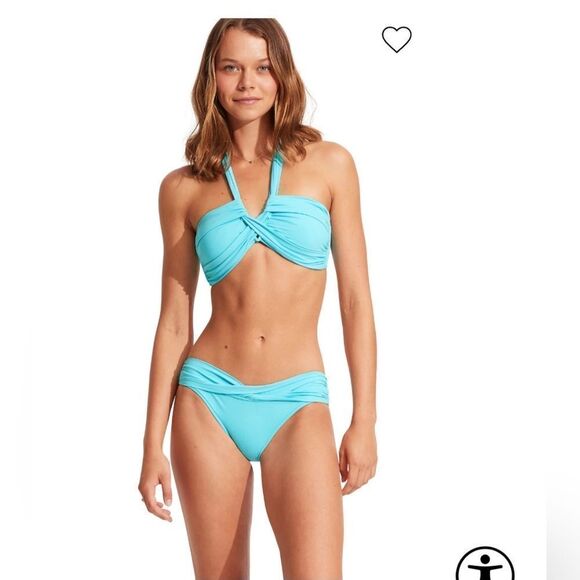Seafolly Convertible Bandeau Bikini Top size 14(US 10) - Picture 1 of 7